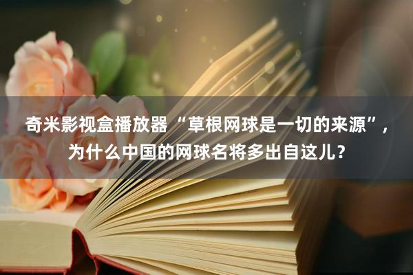 奇米影视盒播放器 “草根网球是一切的来源”，为什么中国的网球名将多出自这儿？